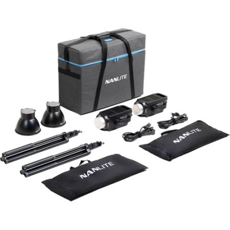 NanLite FS-150B 2KIT-S-LS-1 - zestaw, 2 lampy FS-150B Bi-Colour, 2 statywy, 2 softboxy i torba_2
